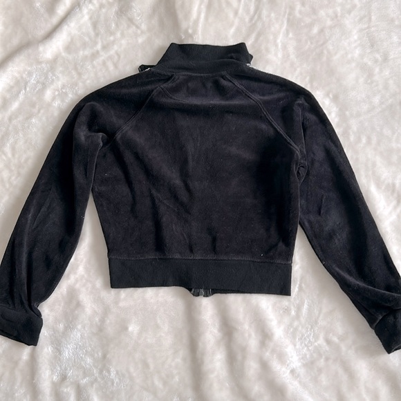 Guess Black Velour Jacket Size Small - Picture 6 of 6